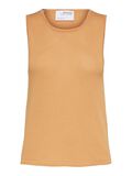 Selected KNITTED TANK TOP, Papaya, highres - 16073273_Papaya_001.jpg