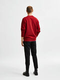 Selected REGULAR FIT ORGANIC COTTON SWEATSHIRT, Sun-Dried Tomato, highres - 16078631_SunDriedTomato_004.jpg