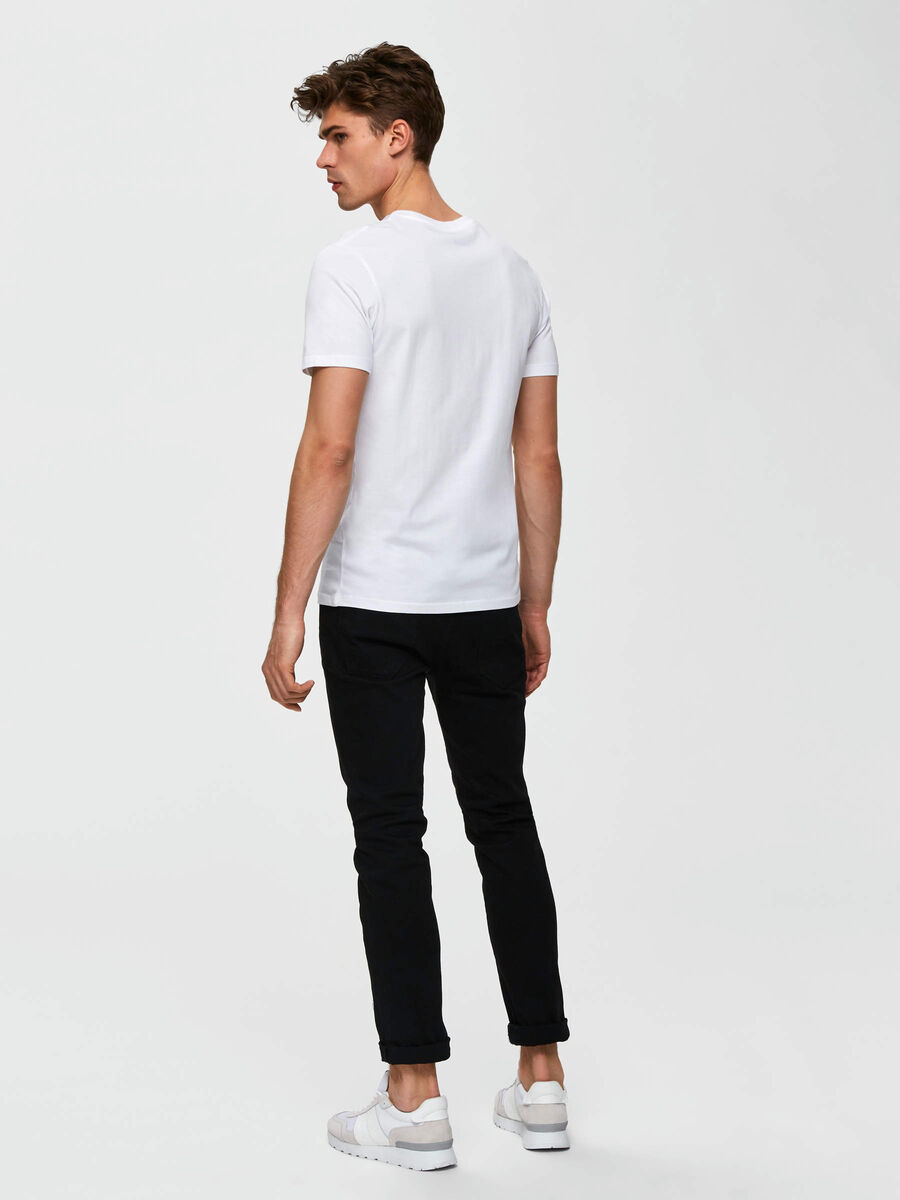 Selected THE PERFECT O-NECK T-SHIRT, Bright White, highres - 16057141_BrightWhite_004.jpg