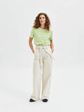 Selected HIGH WAIST WIDE FIT JEANS, Creme, highres - 16083276_Creme_005.jpg