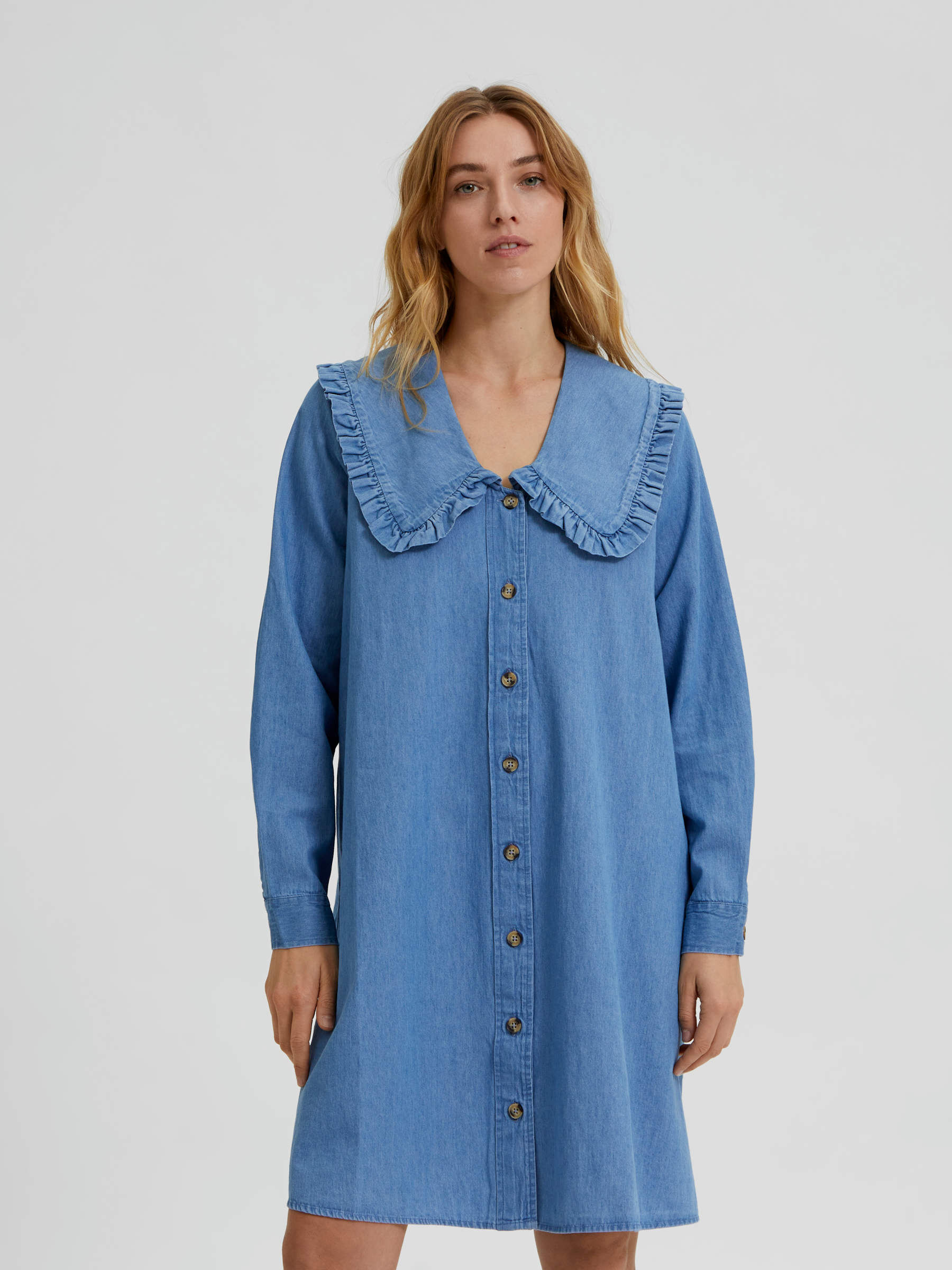 Selected femme jeanskleid clearance