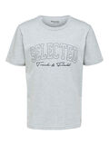 Selected GRAPHIQUE T-SHIRT, Light Grey Melange, highres - 16085656_LightGreyMelange_001.jpg