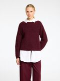 Selected WOOL BLEND BOAT NECK JUMPER, Zinfandel, highres - 16095594_Zinfandel_003.jpg