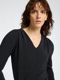 Selected DRAPÉ TOP À COL V, Black, highres - 16096011_Black_006.jpg