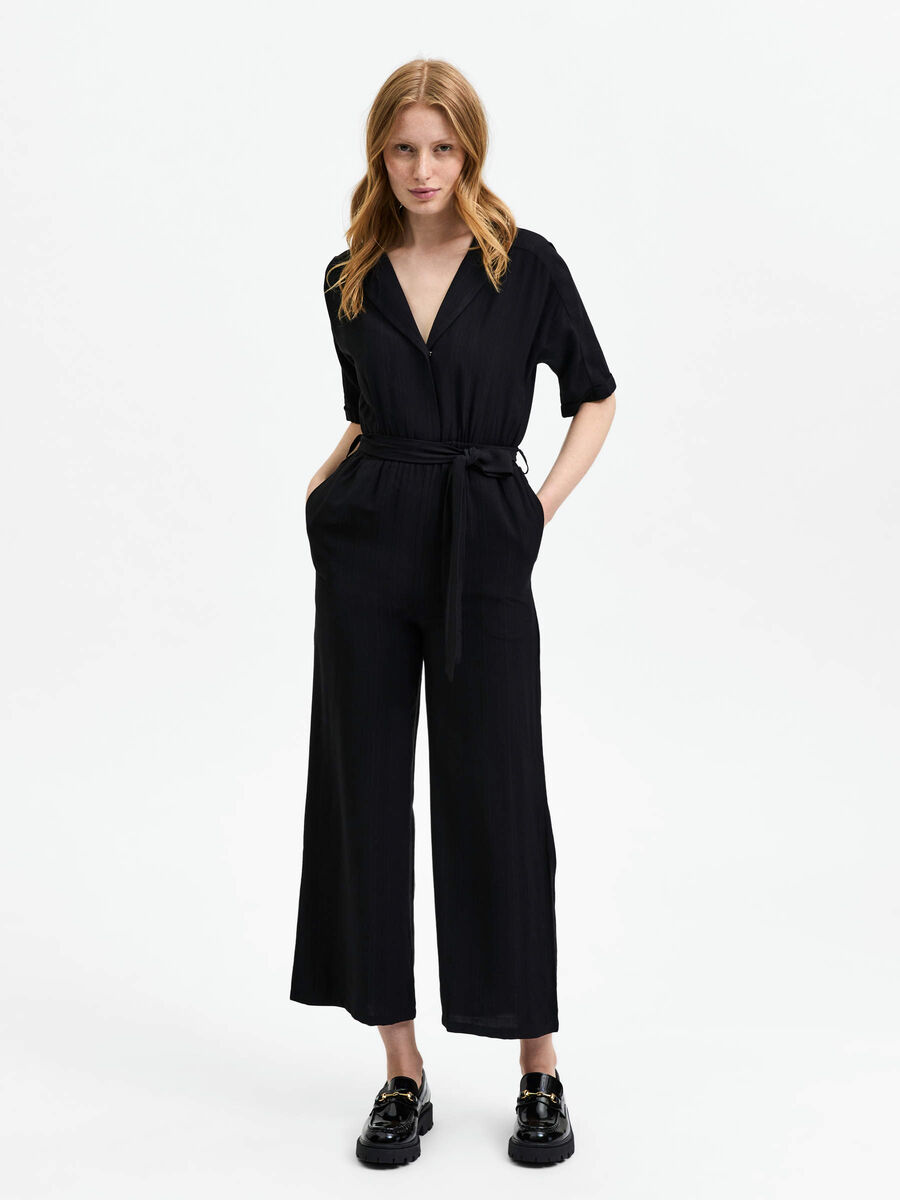 Selected UFORMELL PETITE JUMPSUIT, Black, highres - 16087958_Black_003.jpg