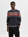 Selected CREWNECK CHRISTMAS JUMPER, Maritime Blue, highres - 16081552_MaritimeBlue_888741_003.jpg