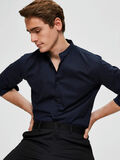 Selected MANDARIN COLLAR - SHIRT, Dark Navy, highres - 16072114_DarkNavy_008.jpg