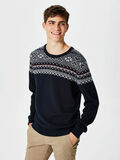 Selected CREW-NECK- PULLOVER, Dark Sapphire, highres - 16056026_DarkSapphire_003.jpg