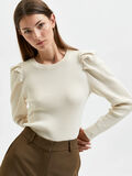 Selected PETITE KNITTED PULLOVER, Birch, highres - 16083002_Birch_008.jpg