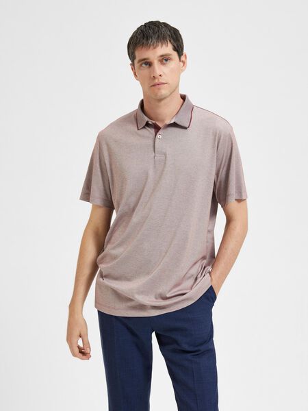 Selected SHORT SLEEVED COOLMAX® POLO SHIRT, Rose Brown, highres - 16082844_RoseBrown_003.jpg