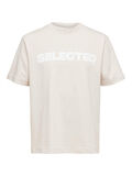 Selected PRINT T-SHIRT, Oatmeal, highres - 16088657_Oatmeal_001.jpg