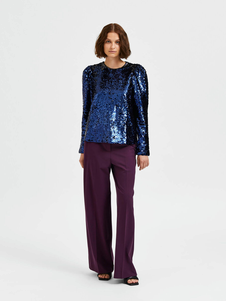 Selected SEQUIN LONG SLEEVED TOP, Eclipse, highres - 16087607_Eclipse_005.jpg