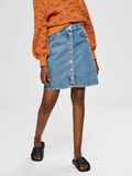 Selected MID WAIST - DENIMNEDERDEL, Medium Blue Denim, highres - 16073337_MediumBlueDenim_003.jpg