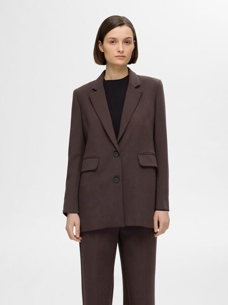 Selected RELAXED FIT BLAZER, Coffee Bean, highres - 16094205_CoffeeBean_1112455_003.jpg