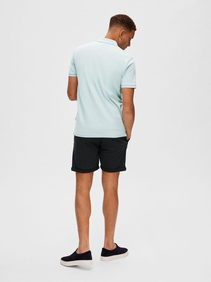 Selected CLASSIC POLO SHIRT, Harbor Gray, highres - 16087839_HarborGray_004.jpg