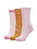 Selected 3-PACK METALLFIBER STRUMPOR, Opera Mauve, highres - 16080848_OperaMauve_001.jpg
