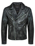 Selected ZWART BIKERJACK LEREN JAS, Black, highres - 16062548_Black_001.jpg