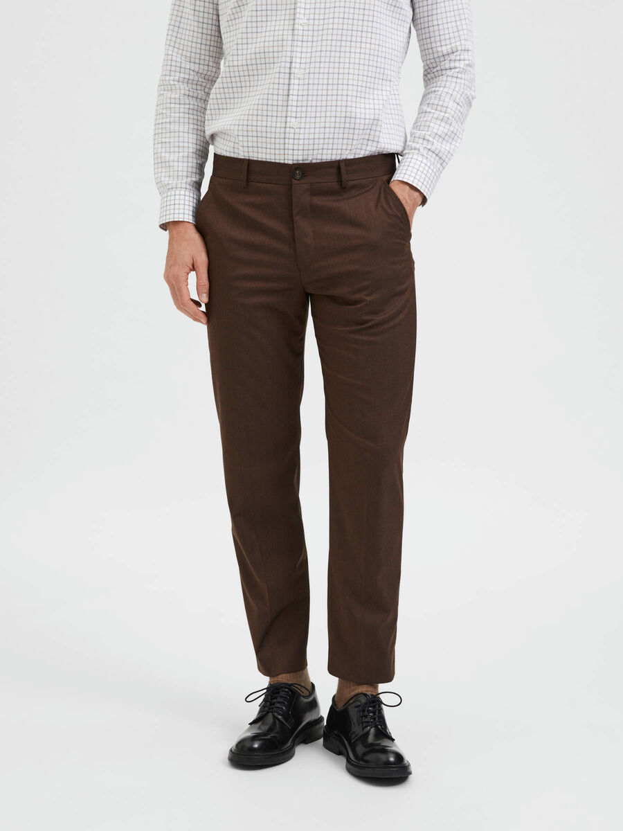 Selected 175 SLIM FIT TROUSERS, Shaved Chocolate, highres - 16088475_ShavedChocolate_003.jpg