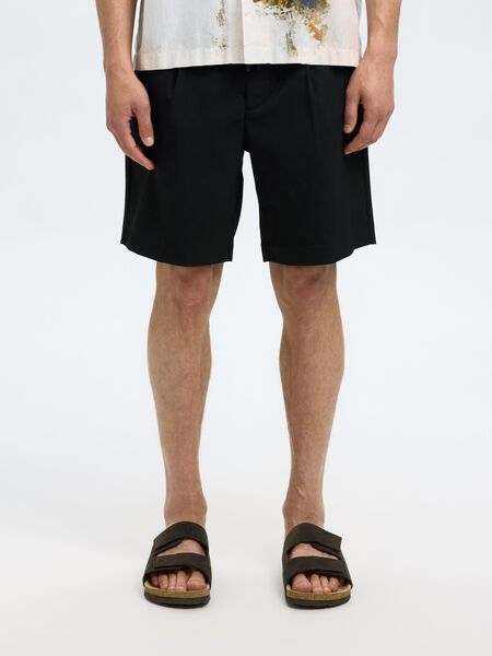 Selected DRAWSTRING SHORTS, Black, highres - 16096750_Black_003.jpg
