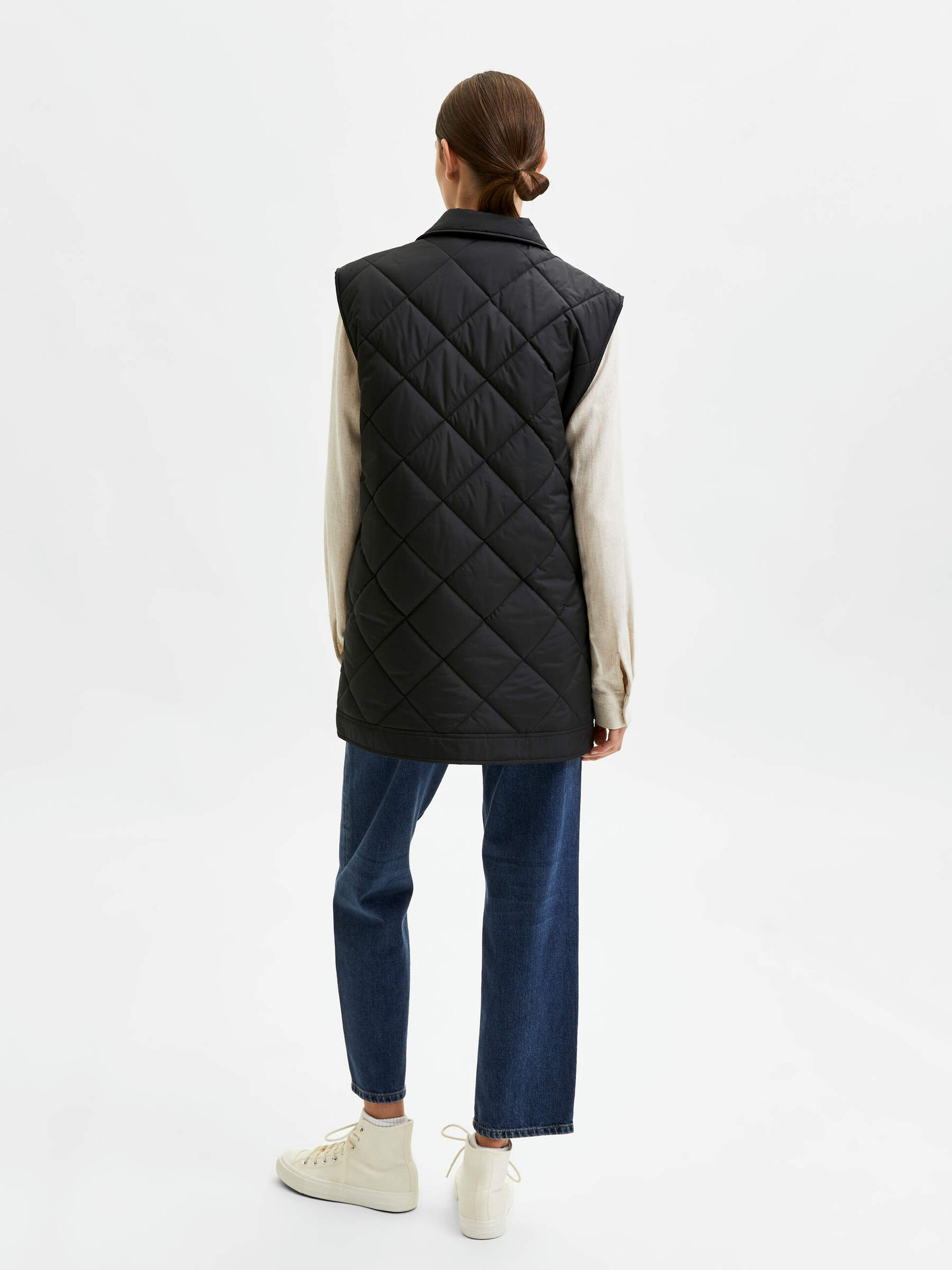 Quilted gilet Selected
