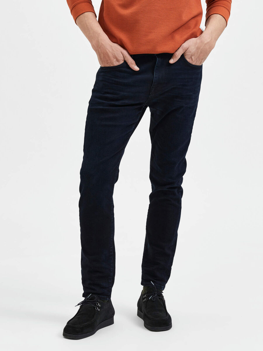 Selected 175 JEANS SLIM FIT, Blue Black Denim, highres - 16085012_BlueBlackDenim_003.jpg