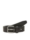 Selected LEATHER BELT, Black, highres - 16081493_Black_001.jpg