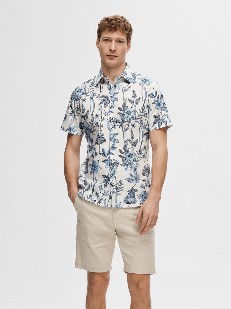 Selected COTTON PRINTED SHORT SLEEVED SHIRT, Dragonfly, highres - 16093919_Dragonfly_1105777_003.jpg