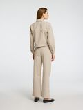 Selected HIGH WAISTED WIDE FIT JEANS, Beige, highres - 16096664_Beige_1166571_004.jpg