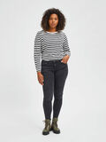 Selected CURVE MELLEMHØJ TALJE SKINNY FIT JEANS, Black Denim, highres - 16077803_BlackDenim_823860_005.jpg