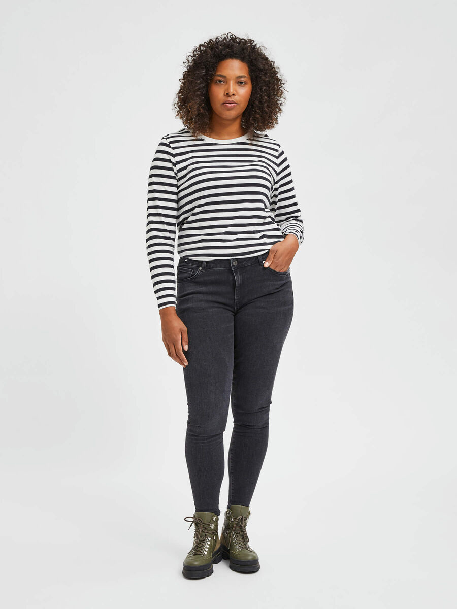 Selected COUPE SKINNY CURVE TAILLE MI-HAUTE JEAN, Black Denim, highres - 16077803_BlackDenim_823860_005.jpg