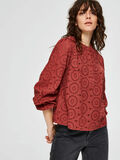 Selected BRODERIE ANGLAISE - BLOUSE, Dusty Cedar, highres - 16075995_DustyCedar_008.jpg