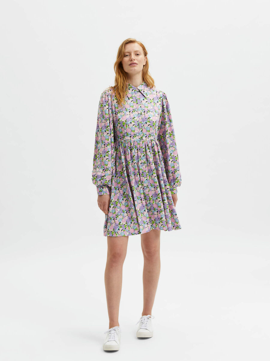 Selected FLORAL SHIRT DRESS, Violet Tulip, highres - 16083831_VioletTulip_916798_005.jpg