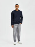 Selected CREW NECK KNITTED PULLOVER, Navy Blazer, highres - 16081161_NavyBlazer_881415_005.jpg