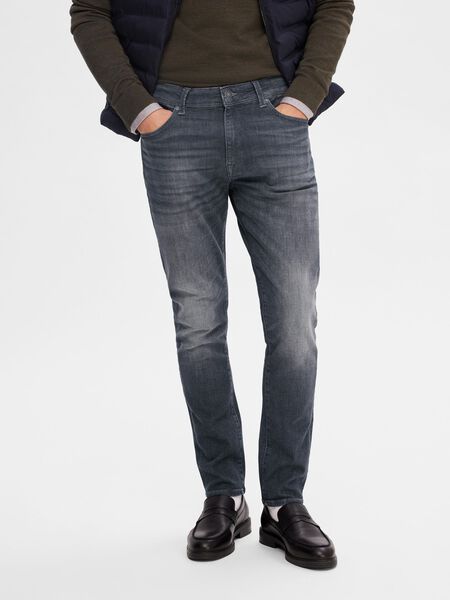 Selected 175 FADED SLIM FIT JEANS, Grey Denim, highres - 16090490_GreyDenim_003.jpg