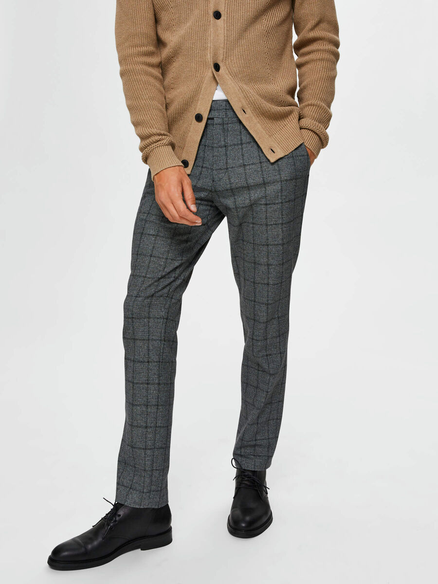 Selected COTON BIO - PANTALON À COUPE FLEXIBLE, Dark Grey, highres - 16074318_DarkGrey_770862_003.jpg