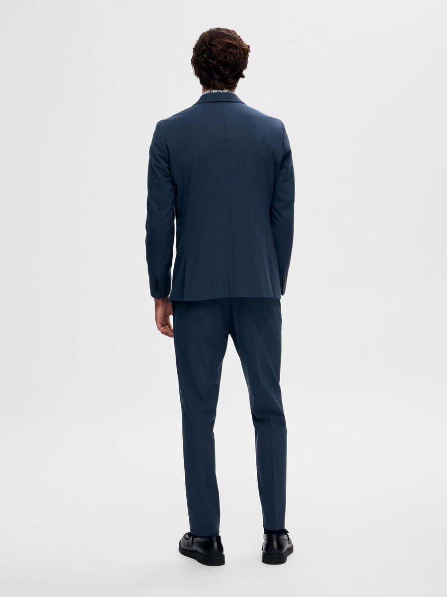 Selected VISCOSEMIX SLIM FIT BLAZER, Blue Depths, highres - 16087824_BlueDepths_004.jpg