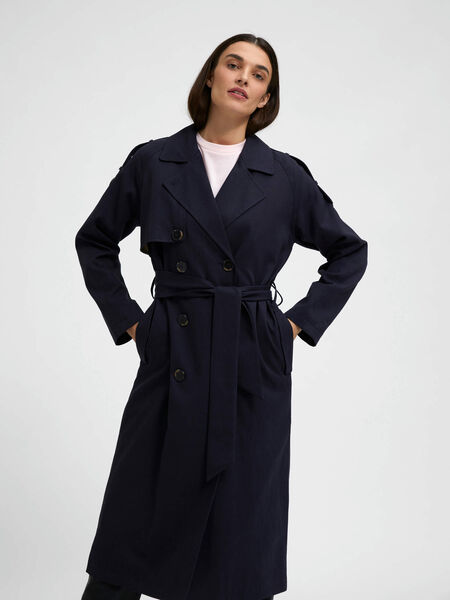 Selected DOUBLE BOUTONNAGE TRENCH, Dark Navy, highres - 16079506_DarkNavy_003.jpg
