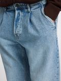 Selected 220 PLEATED LOOSE FIT JEANS, Light Blue Denim, highres - 16097222_LightBlueDenim_006.jpg