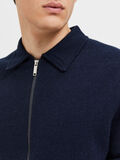 Selected KNITTED ZIP-UP CARDIGAN, Sky Captain, highres - 16086692_SkyCaptain_006.jpg