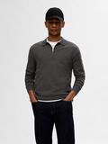 Selected KNITTED LONG-SLEEVED POLO, Antracit, highres - 16094271_Antracit_1113639_003.jpg