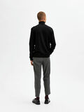 Selected ROLL NECK KNITTED PULLOVER, Black, highres - 16082064_Black_892643_004.jpg