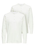 Selected 2-PAK BEDSTEFAR T-SHIRT, Egret, highres - 16083182_Egret_910014_001.jpg