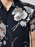 Selected CAMICIA A MANICHE CORTE, Dark Sapphire, highres - 16061587_DarkSapphire_613559_006.jpg