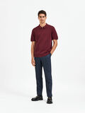 Selected KNITTED POLO SHIRT, Tawny Port, highres - 16085288_TawnyPort_005.jpg