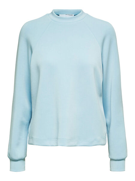 Selected MANCHES LONGUES SWEAT-SHIRT, Cashmere Blue, highres - 16084992_CashmereBlue_001.jpg