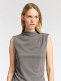 Selected GLITTER SLEEVELESS TOP, Grey, highres - 16094972_Grey_006.jpg