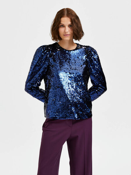 Selected SEQUIN LONG SLEEVED TOP, Eclipse, highres - 16087607_Eclipse_003.jpg