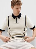 Selected KNITTED POLO SHIRT, Egret, highres - 16093387_Egret_1112970_008.jpg