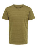 Selected À RAYURES T-SHIRT, Dark Olive, highres - 16071783_DarkOlive_861566_001.jpg