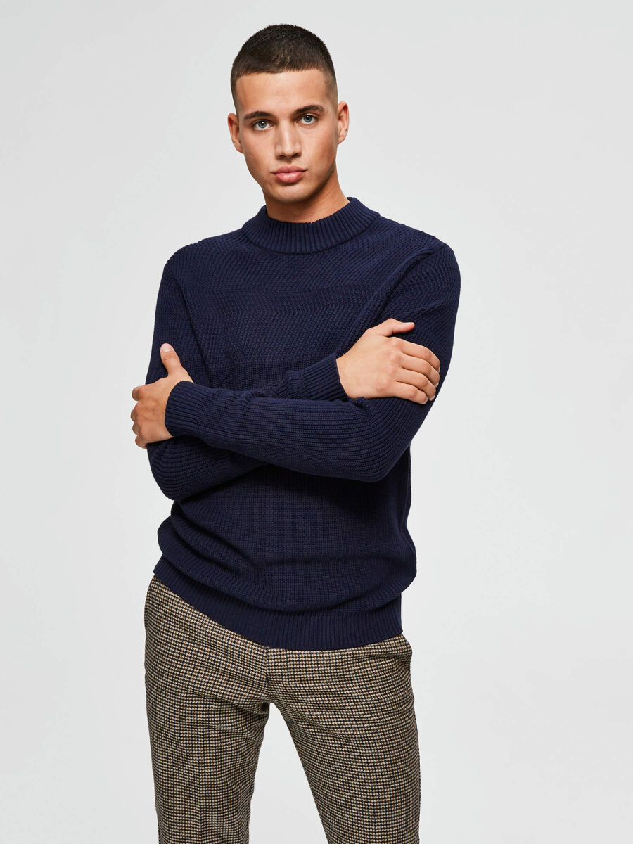 Selected HIGH NECK - JUMPER, Maritime Blue, highres - 16070620_MaritimeBlue_003.jpg